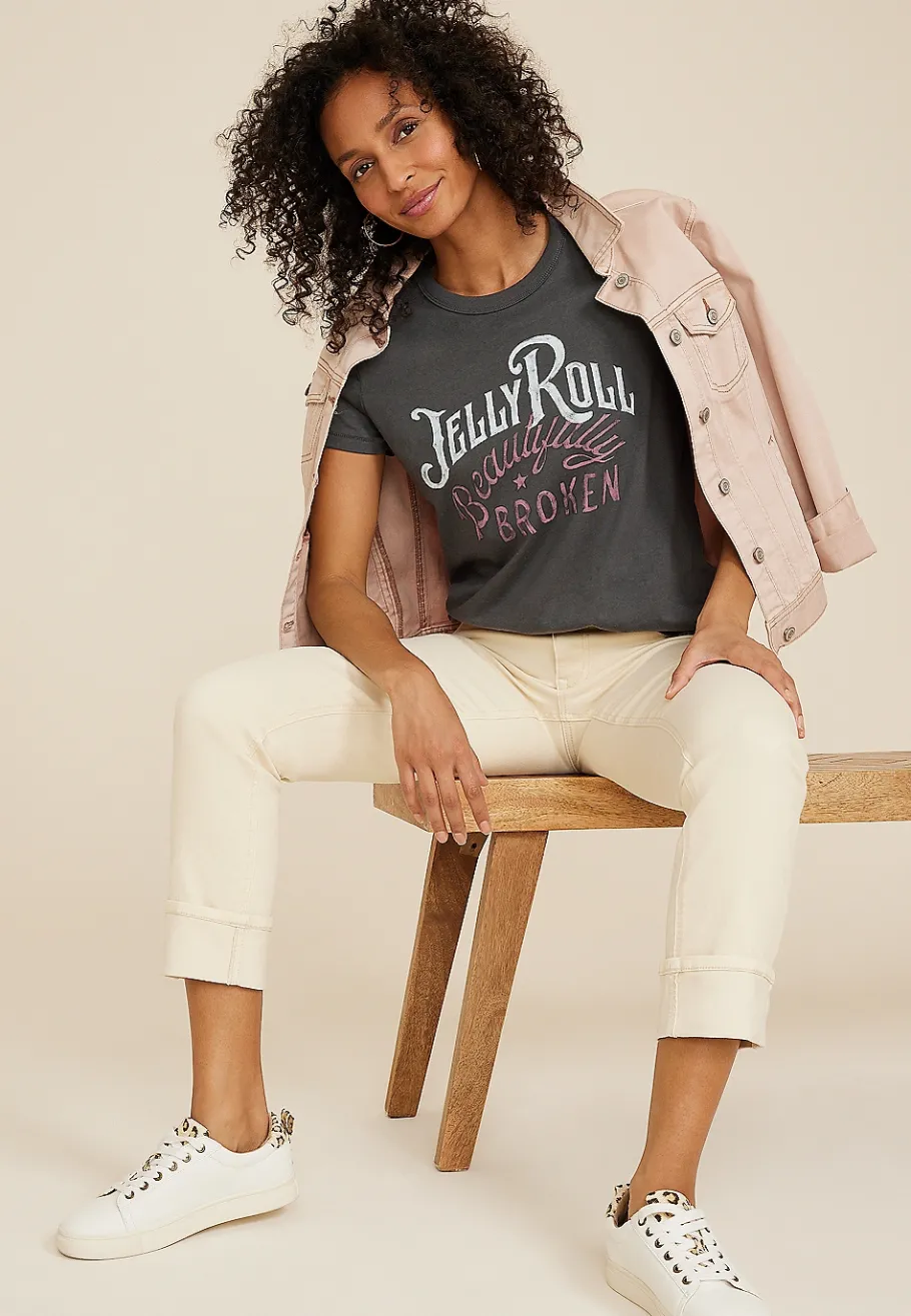 Maurices Tees|Graphics-Jelly Roll Beautifully Broken Classic Fit Graphic Tee