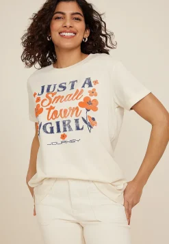 Maurices Tees|Graphics-Just A Small Town Girl Oversized Fit Graphic Tee