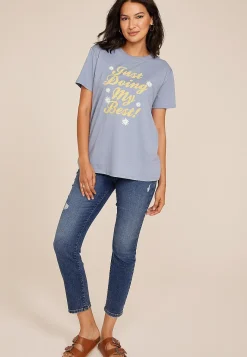 Maurices Tees|Graphics-Just Doing My Best Oversized Fit Graphic Tee