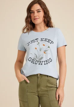 Maurices Tees|Graphics-Just Keep Growing Classic Fit Graphic Tee