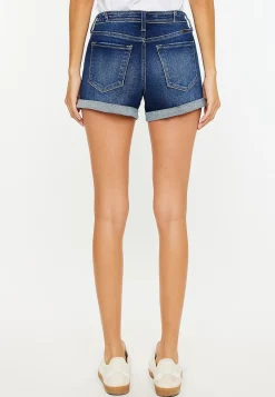 Maurices Shorts|Jean Shorts-KanCan™ Dark Mid Rise Rolled Hem 3.5in Short
