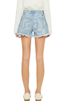 Maurices Shorts|Jean Shorts-KanCan™ High Rise Rigid Paisley Fray Hem 3in Short