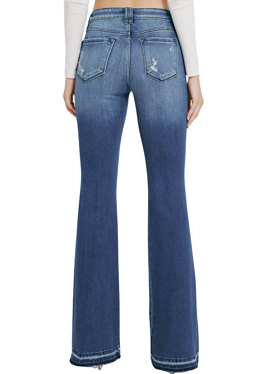 Maurices Flare & Wide Leg Jeans|Flare & Wide Leg Jeans-KanCan™ High Rise Side Panel Released Hem Flare