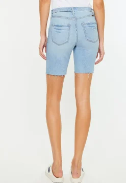 Maurices Shorts|Jean Shorts-KanCan™ High Rise Stacked Waist Double Button 8in Bermuda Short
