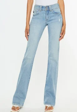 Maurices Bootcut Jeans|Bootcut Jeans-KanCan™ Mid Rise Double Button Frayed Hem Bootcut Jean