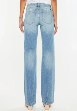 Maurices Straight Jeans|Straight Jeans-KanCan™ Mid Rise Fray Hem Straight Jean