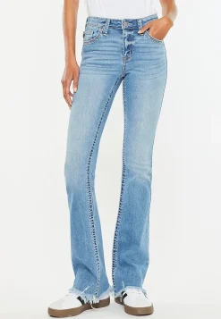 Maurices Bootcut Jeans|Bootcut Jeans-KanCan™ Mid Rise Frayed Hem Bootcut Jean