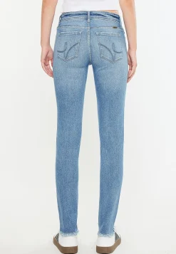 Maurices Jeggings & Skinny Jeans|Jeggings & Skinny Jeans-KanCan™ Mid Rise Open Ripped Frayed Hem Skinny Jean