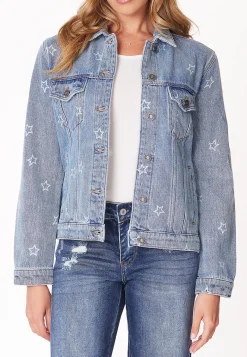 Maurices Jackets-KanCan™ Star Denim Trucker Jacket