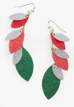 Maurices Earrings-Leaf Linear Drop Earrings