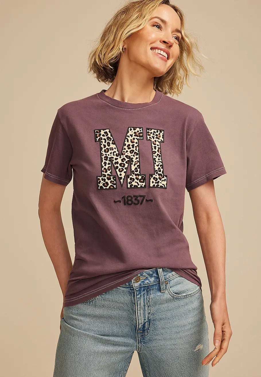 Maurices Tees|Graphics-Leopard State Relaxed Fit Graphic Tee