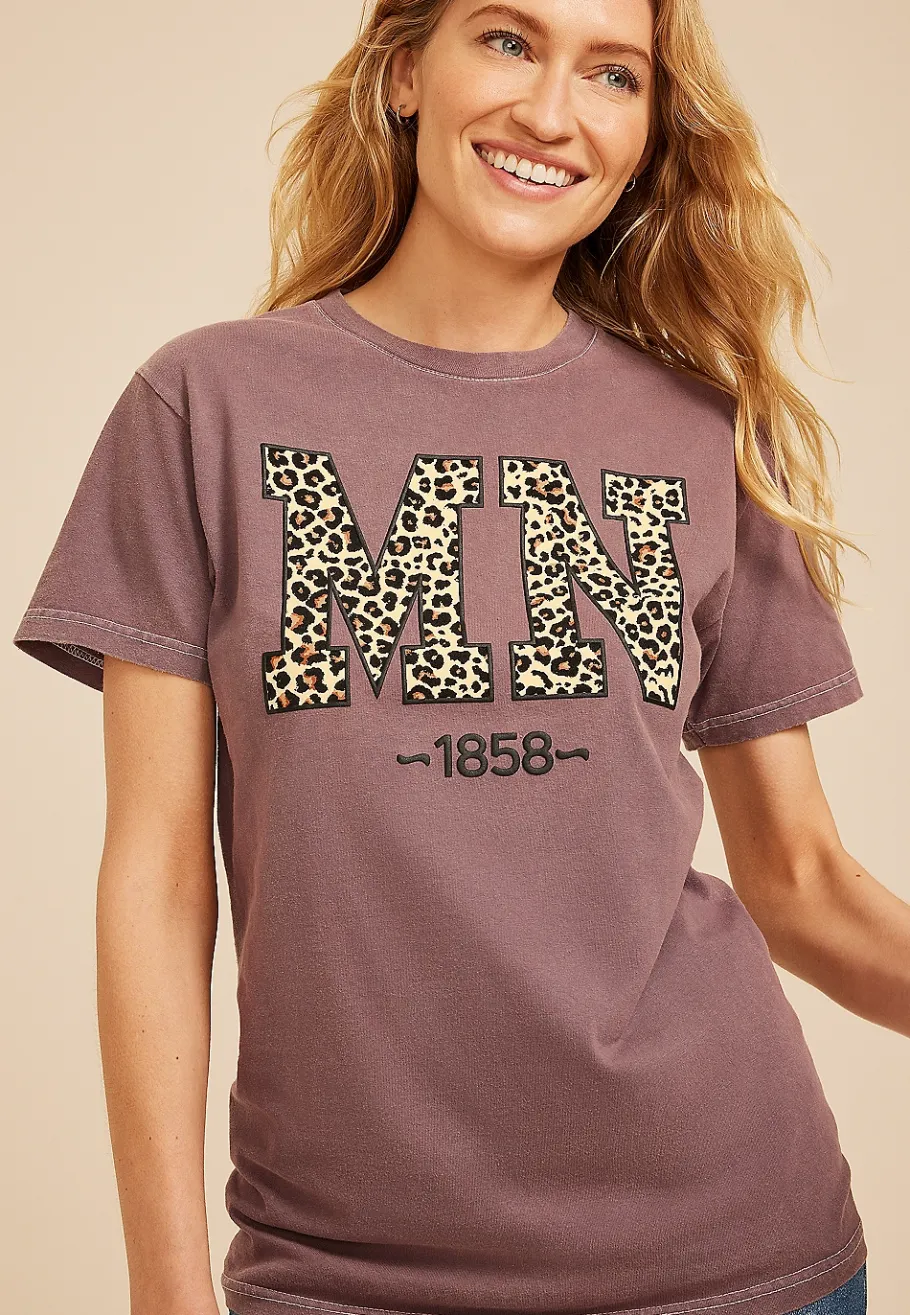 Maurices Tees|Graphics-Leopard State Relaxed Fit Graphic Tee