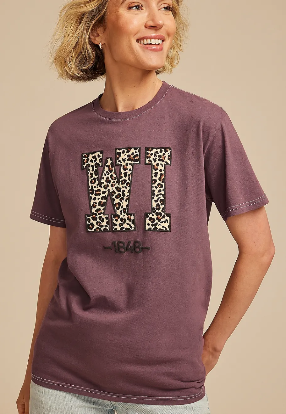 Maurices Tees|Graphics-Leopard State Relaxed Fit Graphic Tee