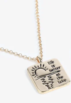 Maurices Necklaces-Life Is Better At The Lake Pendant Necklace