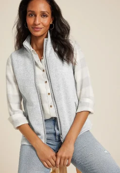 Maurices Jackets-Lightweight Full Zip Fleece Vest