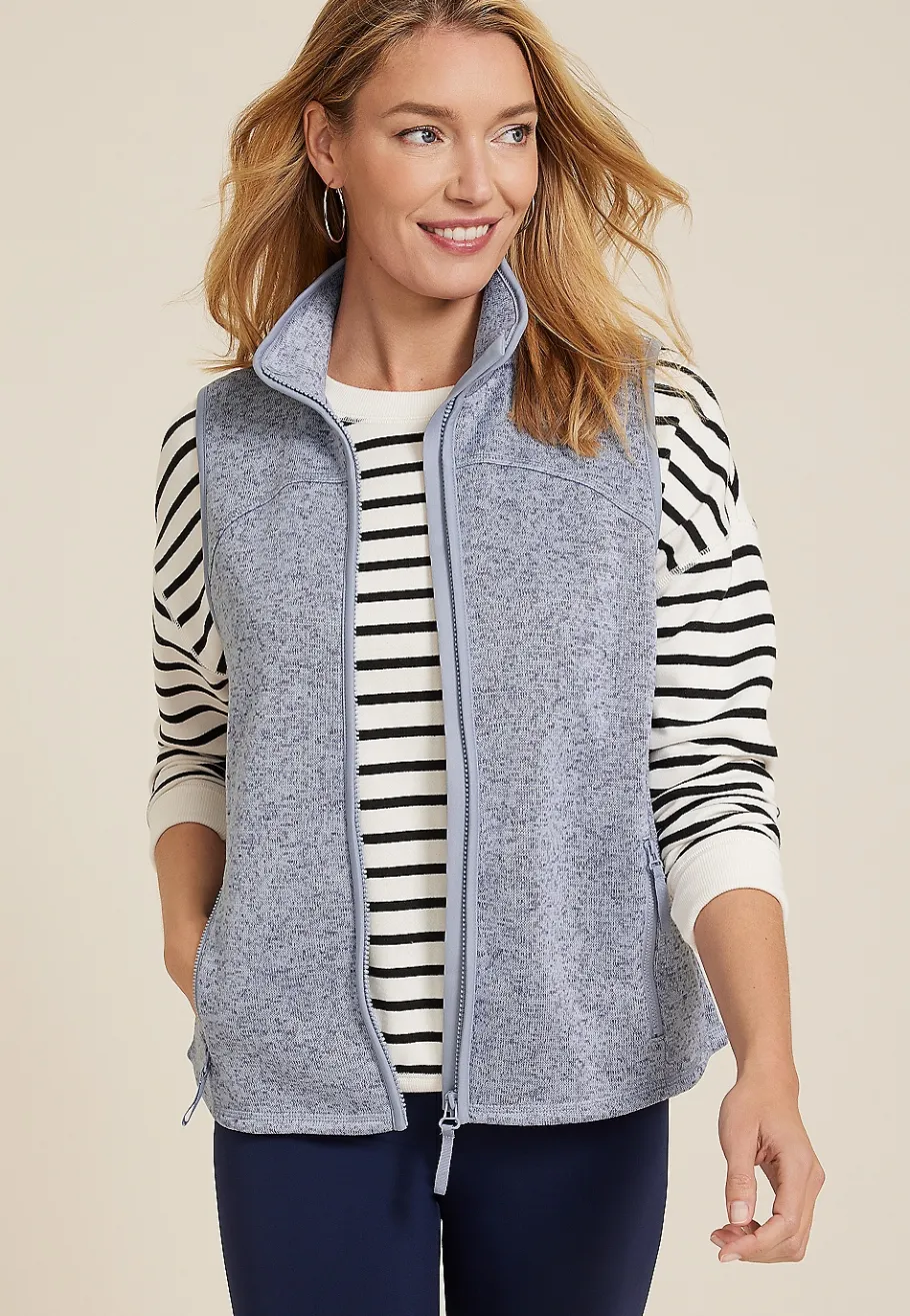 Maurices Jackets-Lightweight Full Zip Fleece Vest