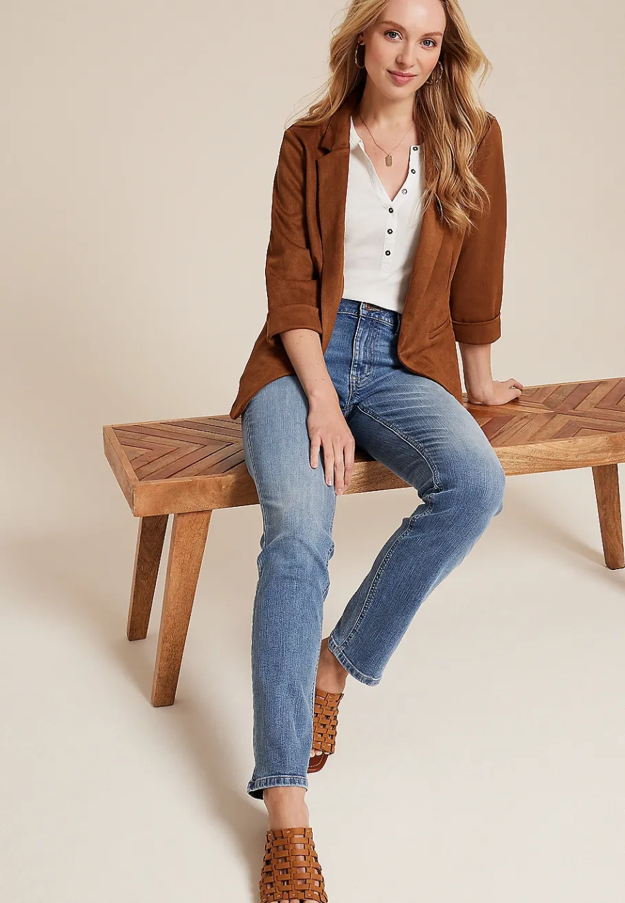 Maurices Straight Jeans|Straight Jeans-m jeans by ™ Classic Mid Rise Slim Straight Jean