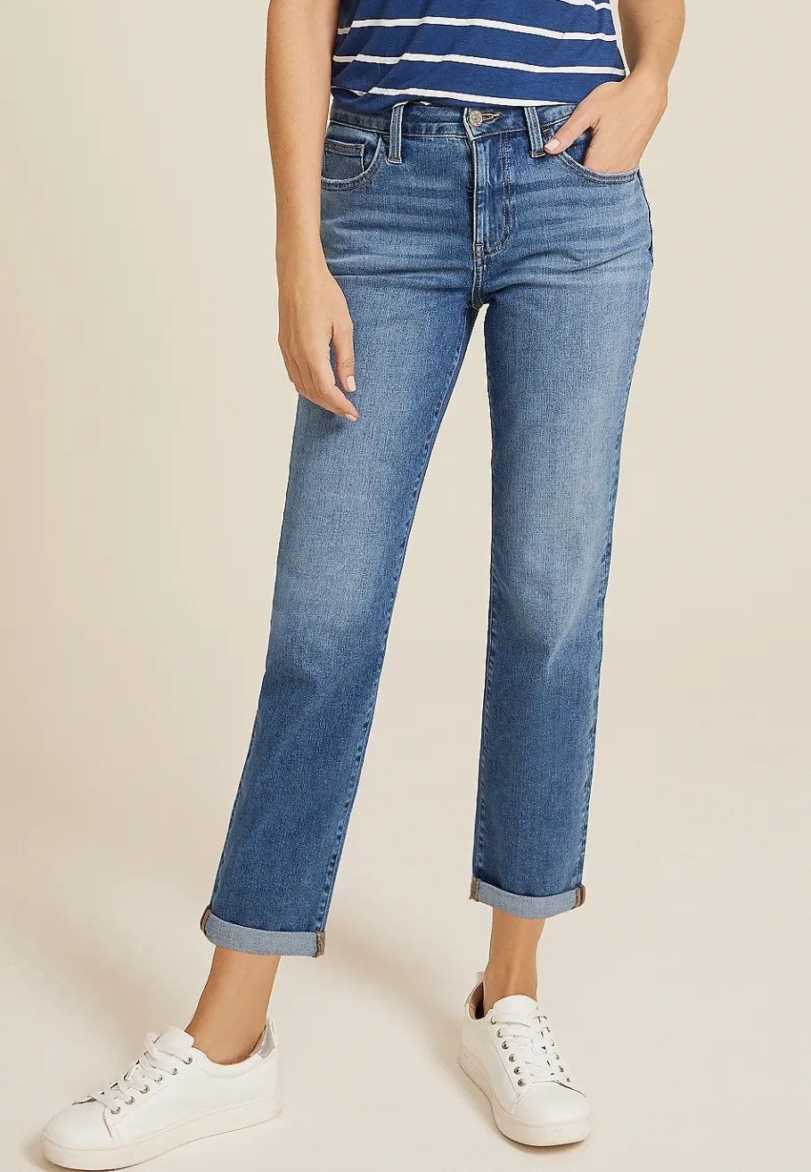 Maurices Crops & Capris|Crops & Capris-m jeans by ™ Classic High Rise Rolled Hem Straight Crop Jean