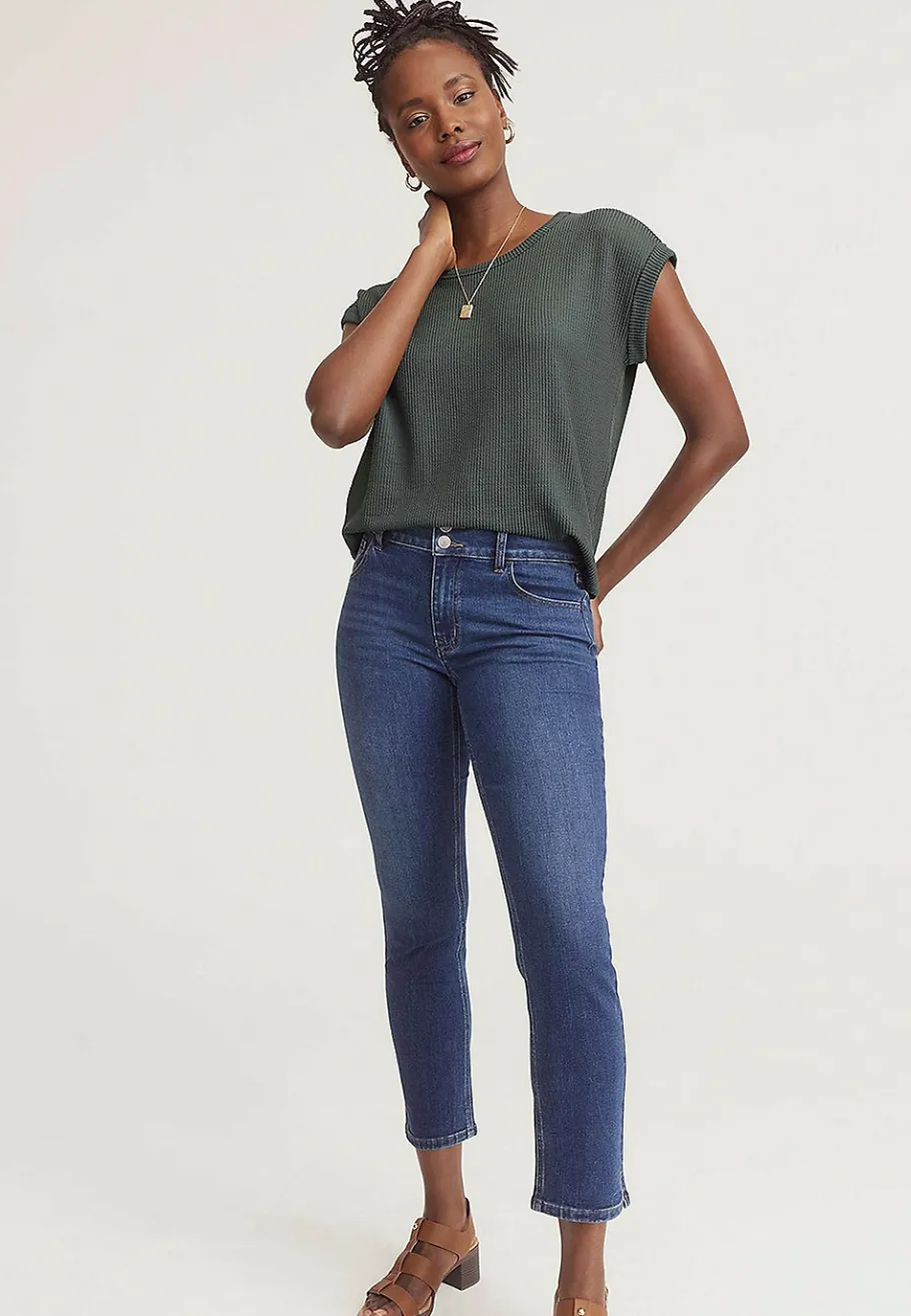 Maurices Straight Jeans|Ankle Jeans-m jeans by ™ Curvy High Rise Slim Straight Ankle Jean
