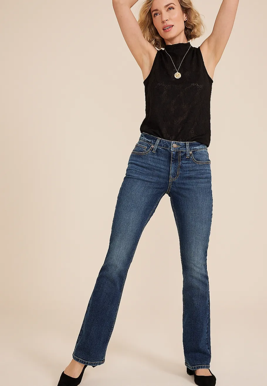 Maurices Bootcut Jeans|Bootcut Jeans-m jeans by ™ Dark Classic Mid Rise Bootcut Jean
