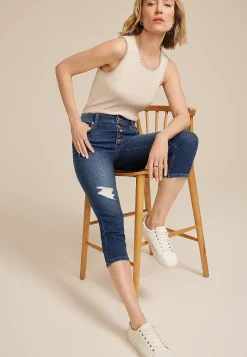 Maurices Crops & Capris|Crops & Capris-m jeans by ™ Dark High Rise Button Fly Capri