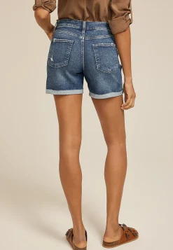 Maurices Shorts|Jean Shorts-m jeans by ™ Dark High Rise Ripped Cuffed Hem 5in Short