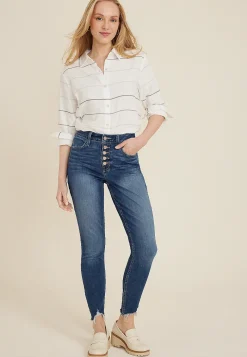Maurices Jeggings & Skinny Jeans|Ankle Jeans-m jeans by ™ High Rise Button Fly Super Skinny Ankle Jean