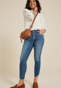 Maurices Jeggings & Skinny Jeans|Ankle Jeans-m jeans by ™ High Rise Button Fly Ankle Jegging