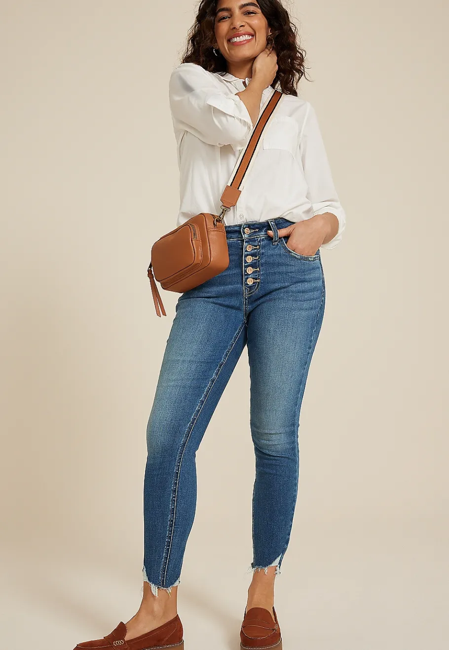 Maurices Jeggings & Skinny Jeans|Ankle Jeans-m jeans by ™ High Rise Button Fly Ankle Jegging