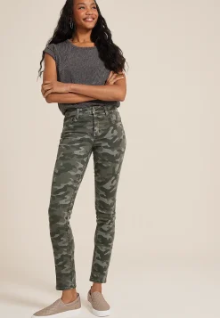 Maurices Straight Jeans|Ankle Jeans-m jeans by ™ High Rise Camo Slim Straight Ankle Jean