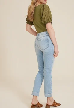 Maurices Straight Jeans|Ankle Jeans-m jeans by ™ Light Mid Rise Slim Straight Ankle Jean