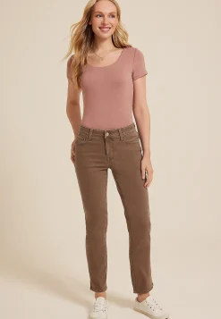 Maurices Straight Jeans|Ankle Jeans-m jeans by ™ Mid Rise Color Slim Straight Ankle Jean