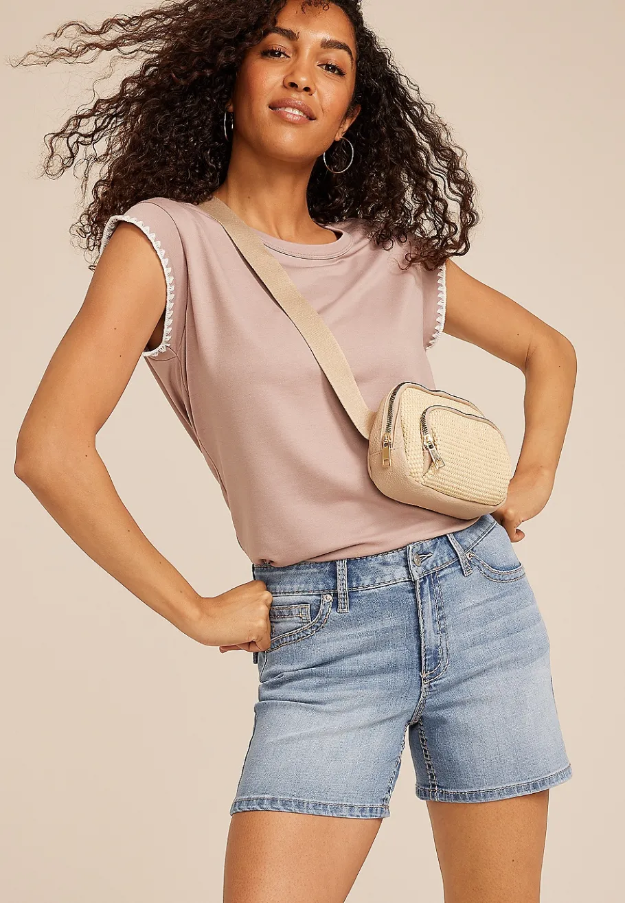 Maurices Shorts|Jean Shorts-m jeans by ™ Mid Rise Flap Pocket 5in Short