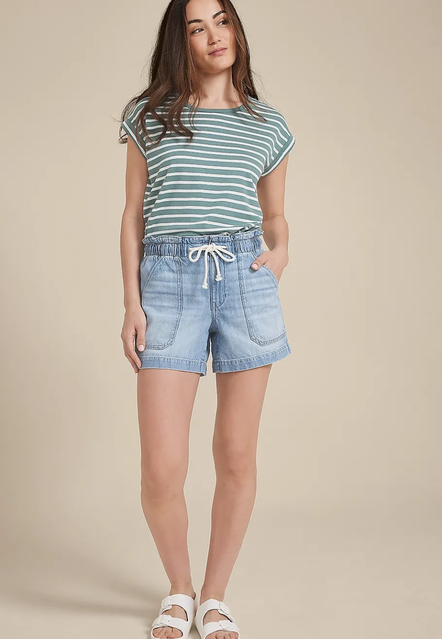 Maurices Shorts|Jean Shorts-m jeans by ™ Soft High Rise Drawstring 5in Short