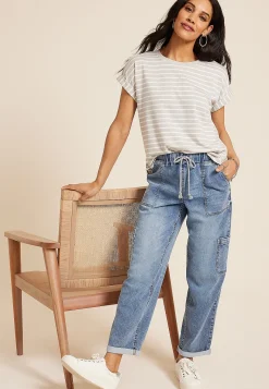 Maurices Ankle Jeans|Ankle Jeans-m jeans by ™ Soft Knit High Rise Ankle Jogger