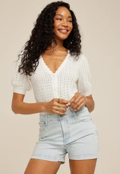 Maurices Shorts|Jean Shorts-m jeans by ™ Striped High Rise 3.5in Short