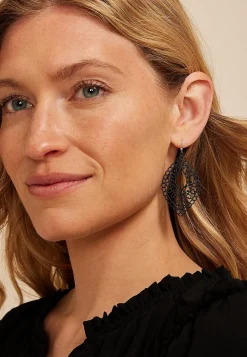 Maurices Earrings-Matte Filigree Drop Earrings