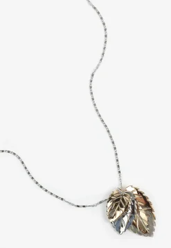 Maurices Necklaces-Triple Leaf Pendant Necklace