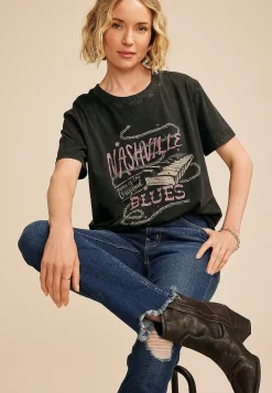 Maurices Tees|Graphics-Nashville Home Of The Original Blues Oversized Fit Graphic Tee