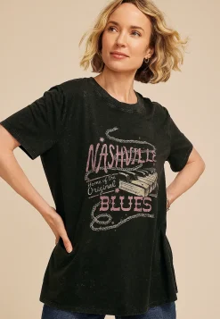 Maurices Tees|Graphics-Nashville Home Of The Original Blues Oversized Fit Graphic Tee