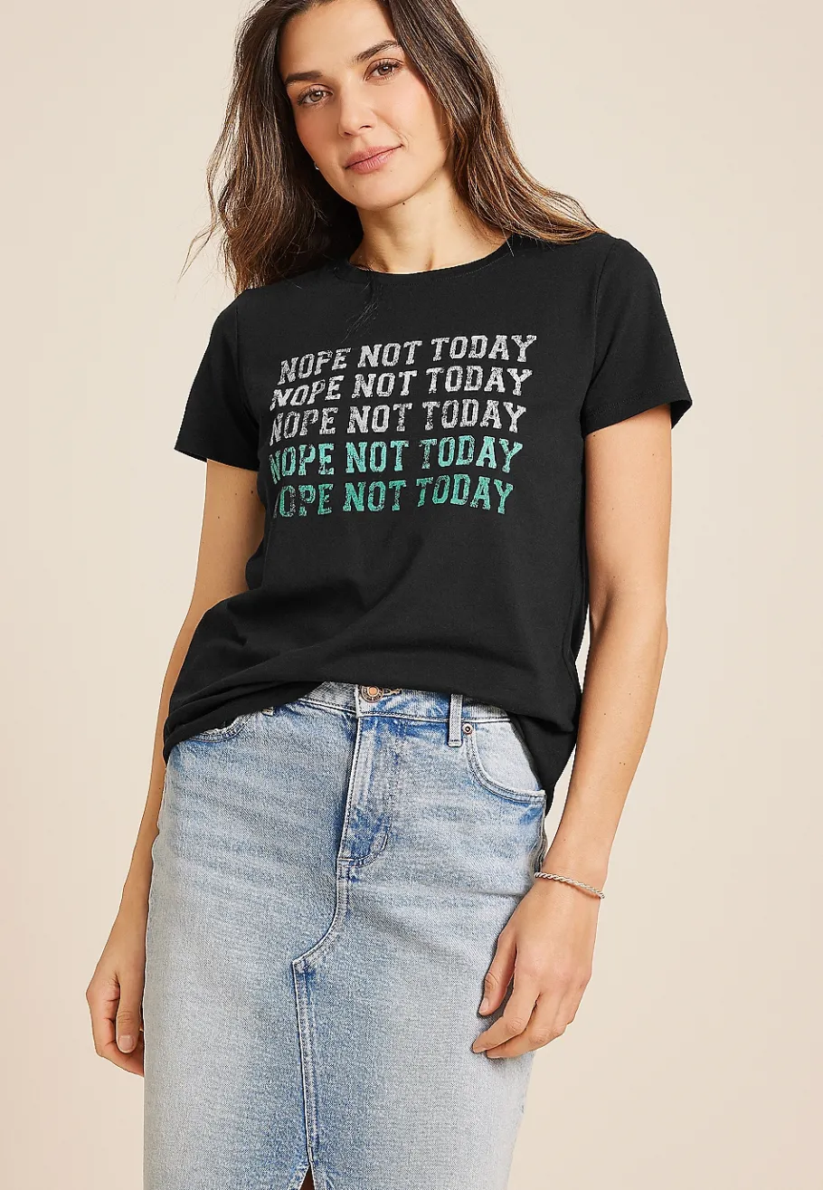 Maurices Tees|Graphics-Nope Not Today Classic Fit Graphic Tee