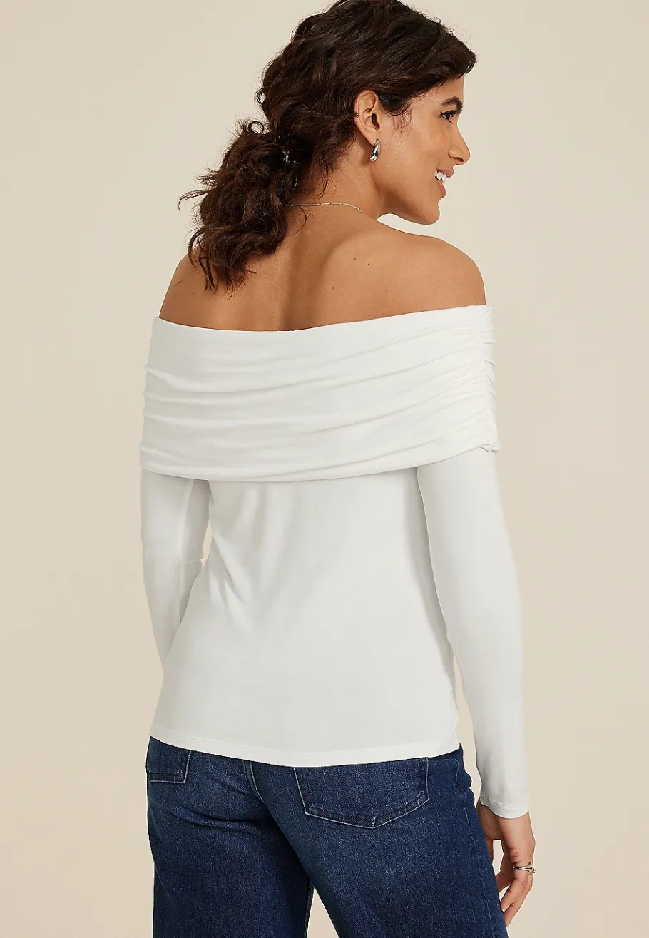 Maurices Shirts & Blouses-Off The Shoulder Top