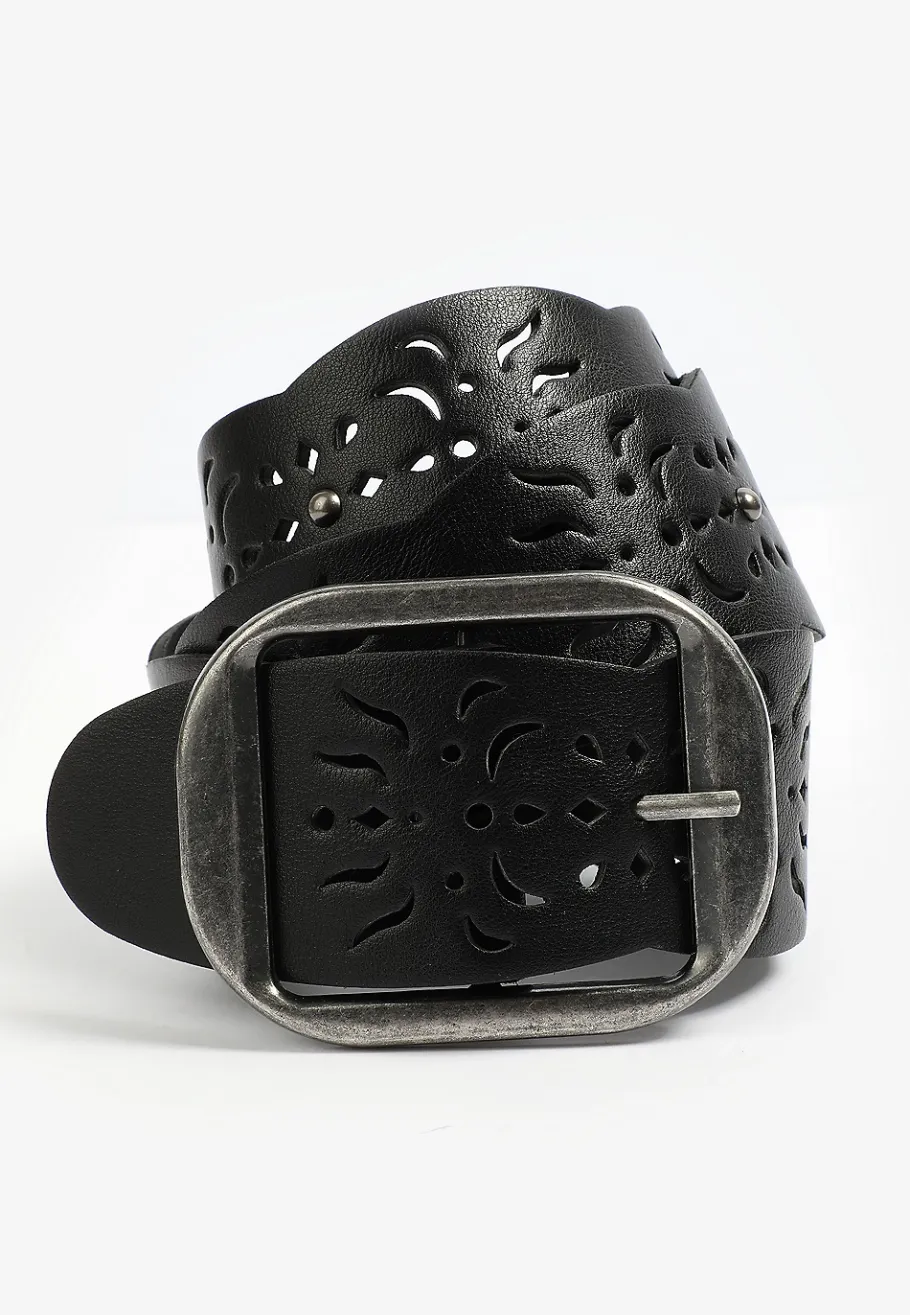 Maurices Belts-Perforated Wide Belt