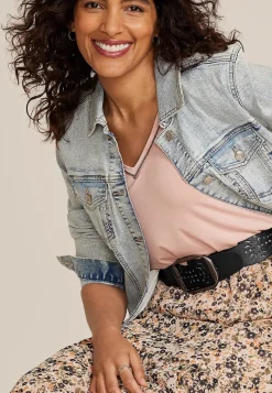 Maurices Belts-Perforated Wide Belt