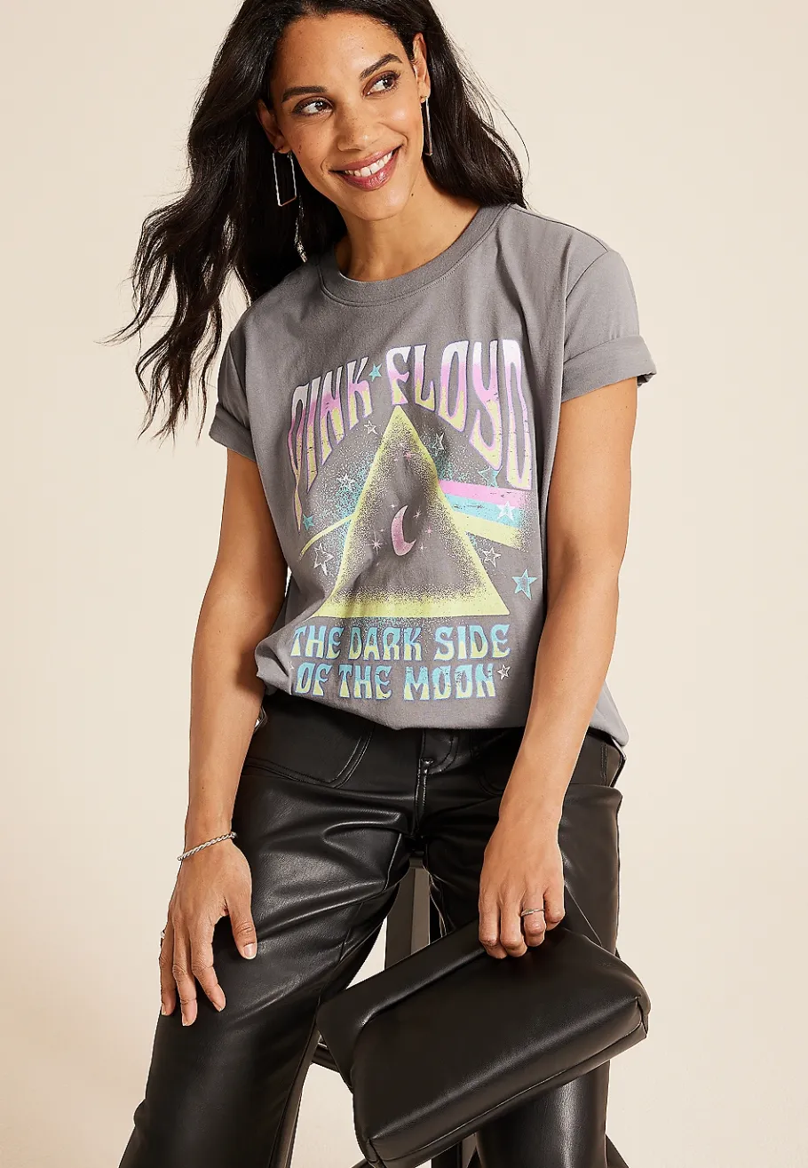 Maurices Tees|Graphics-Pink Floyd Oversized Fit Graphic Tee