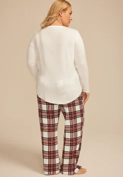 Maurices Pajamas|Pajamas-Plus Size Fall Road Trip Graphic Tee And Wide Leg Pajama Set