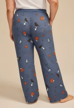 Maurices Plus Pajamas-Plus Size Snoopy Fall Wide Leg Pajama Pants
