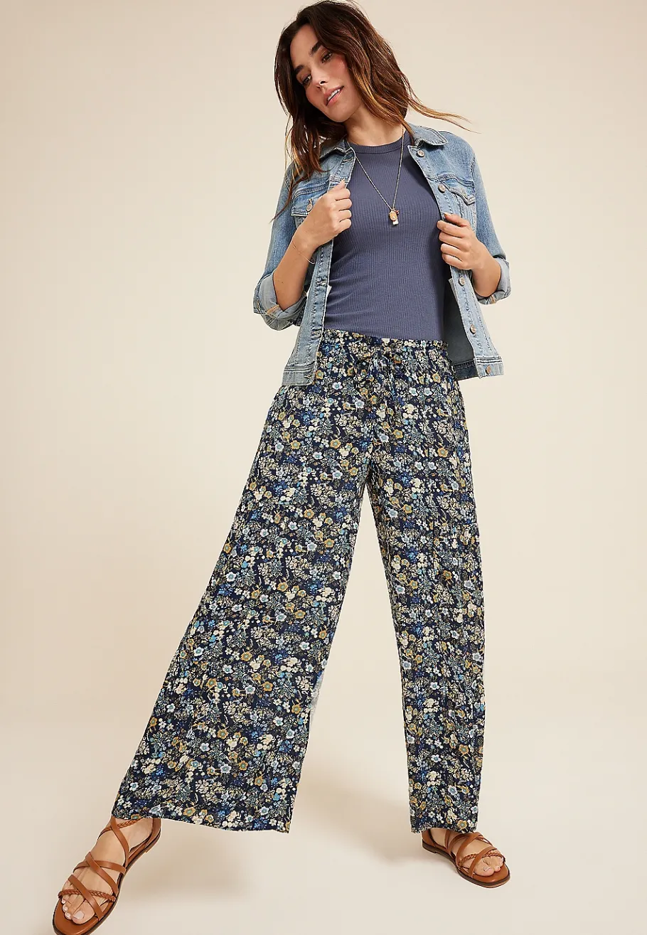 Maurices Pants-Printed Palazzo Pant