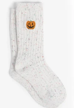 Maurices Socks & Tights-Pumpkin Speckled Crew Socks