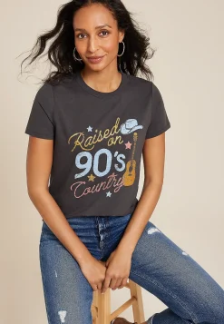 Maurices Tees|Graphics-Raised On 90s Country Classic Fit Graphic Tee